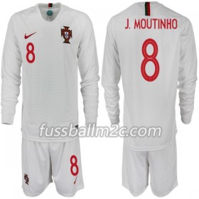 Fußballtrikots Portugal J. MOUTINHO 8 Kinder Auswärts Trikotsatz WM 2018 Langarm